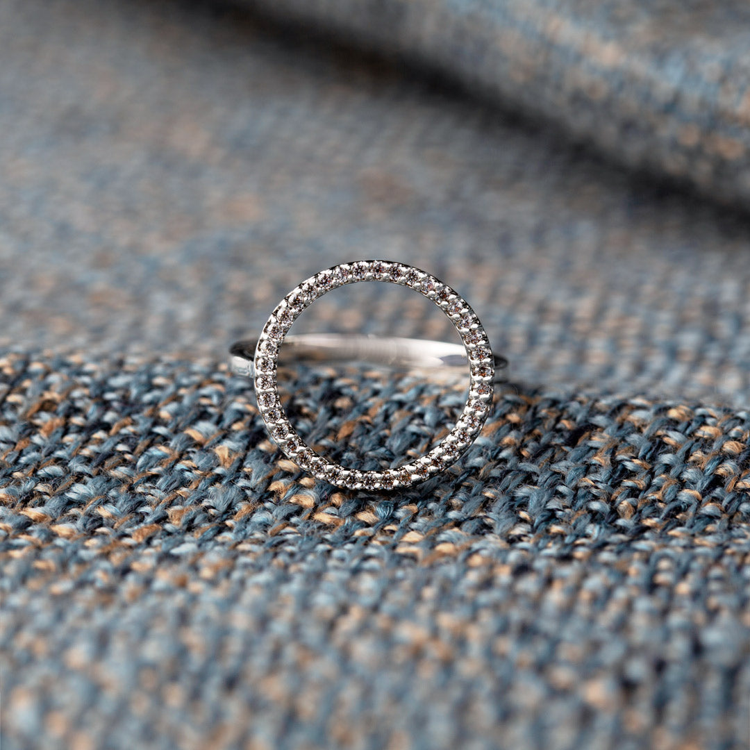 For Daughter Pavé Circle Eternity Ring