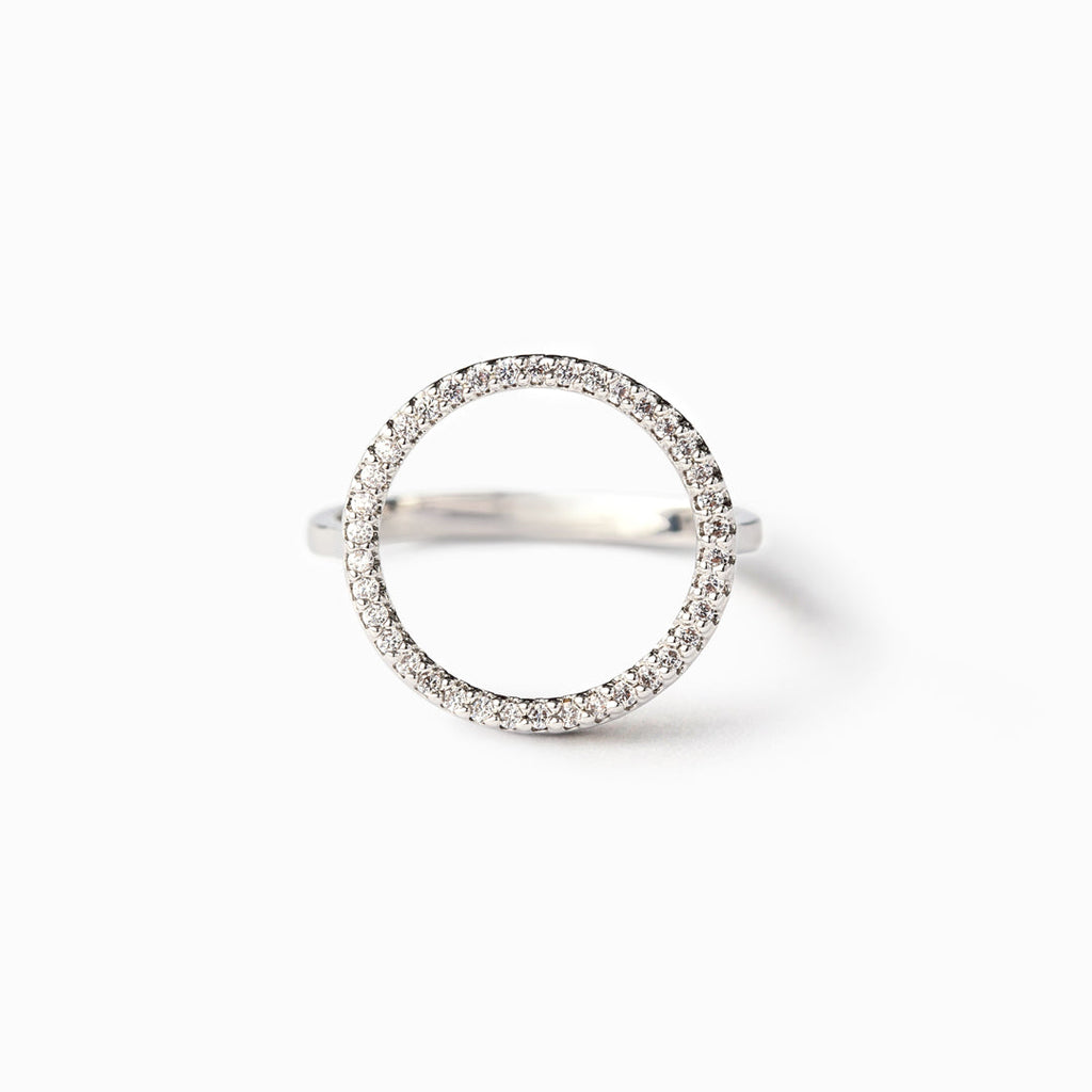 For Daughter Pavé Circle Eternity Ring