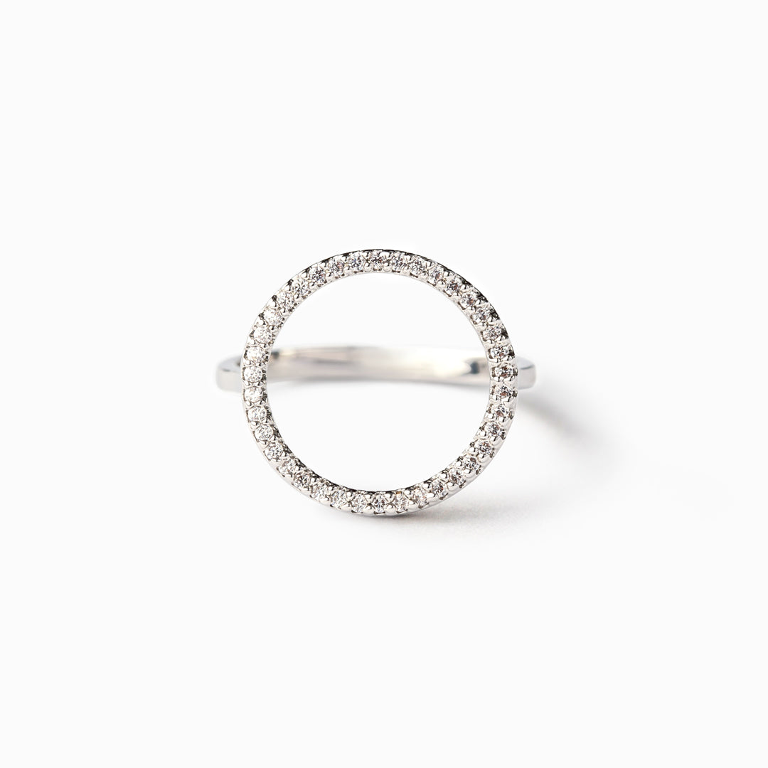 For Daughter Pavé Circle Eternity Ring