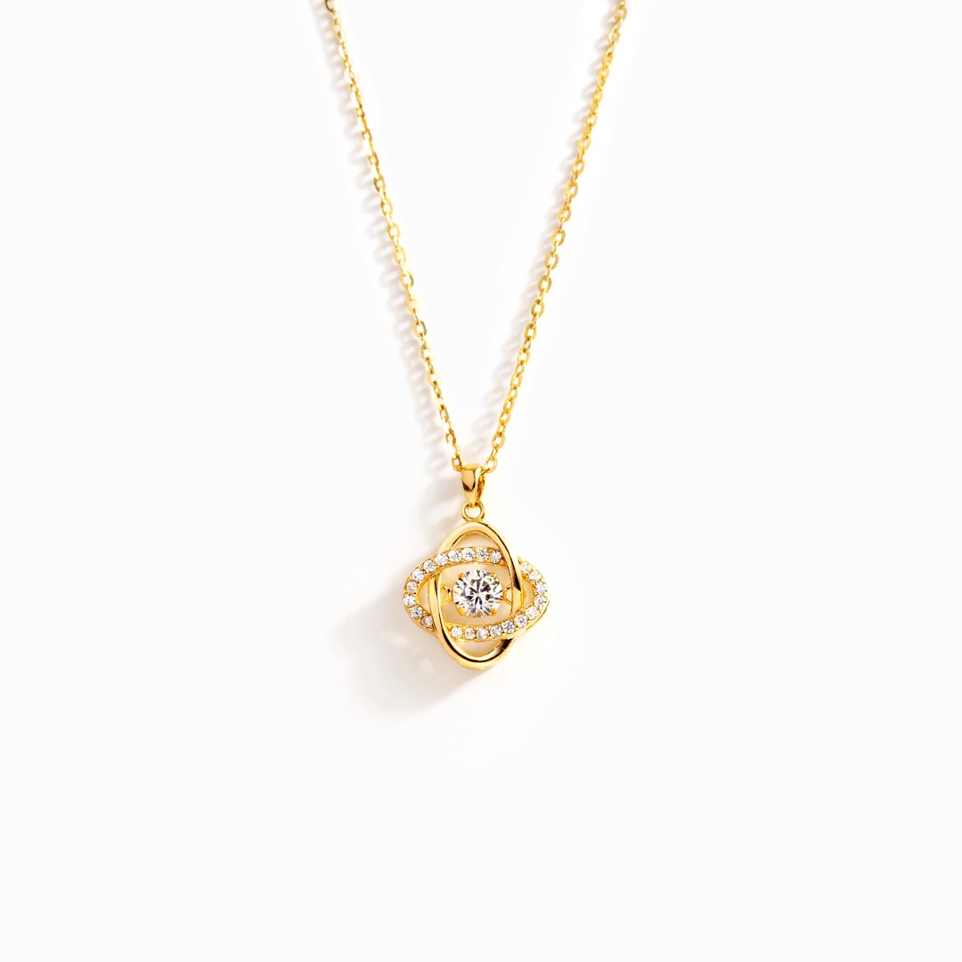 Forever Linked Together Eternity Knot Necklace-Mother Daughter Gift