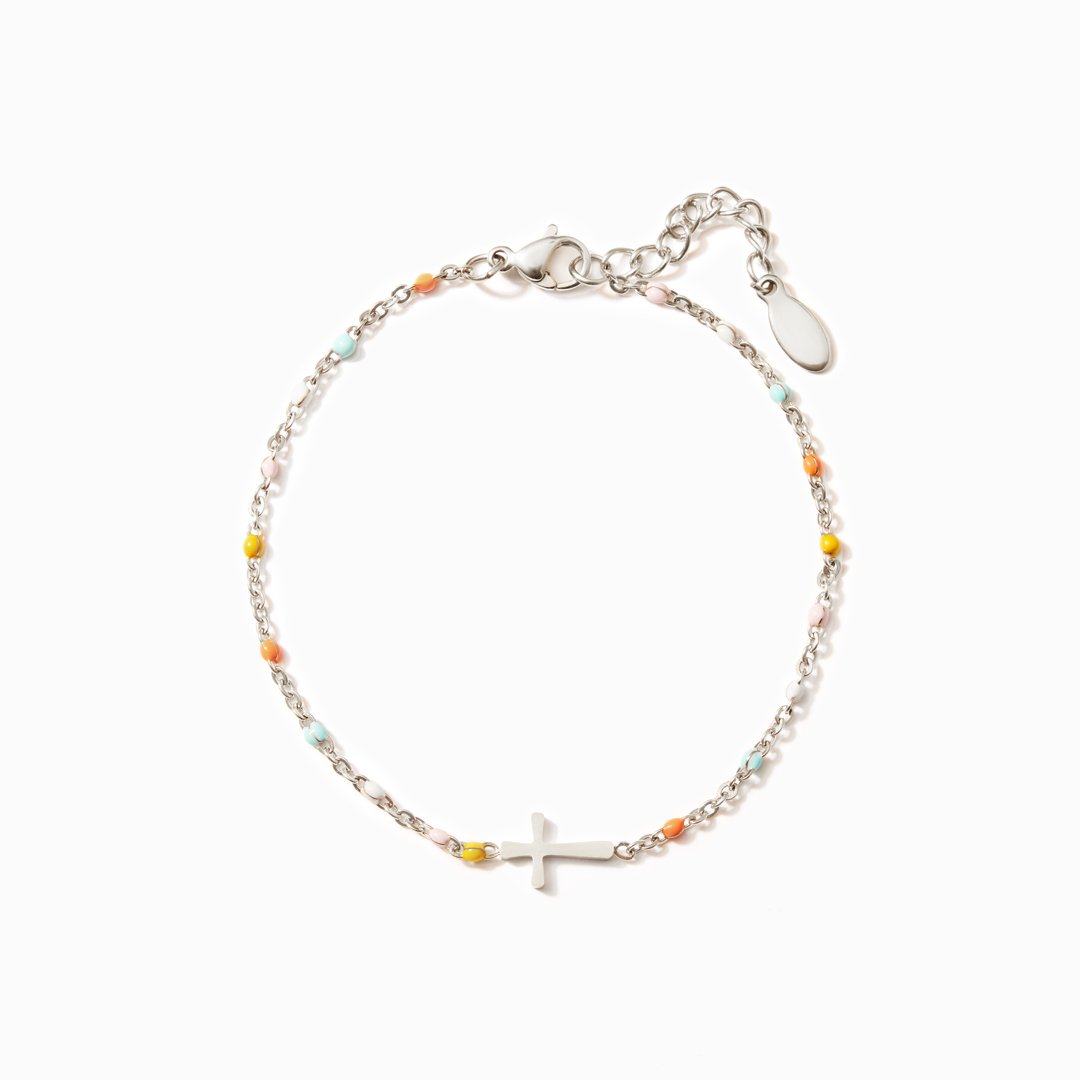 Friends Are God's Way Of Taking Care Of Us Cross Bracelet