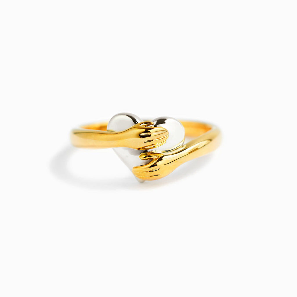 Feel My Love Hug Heart Ring