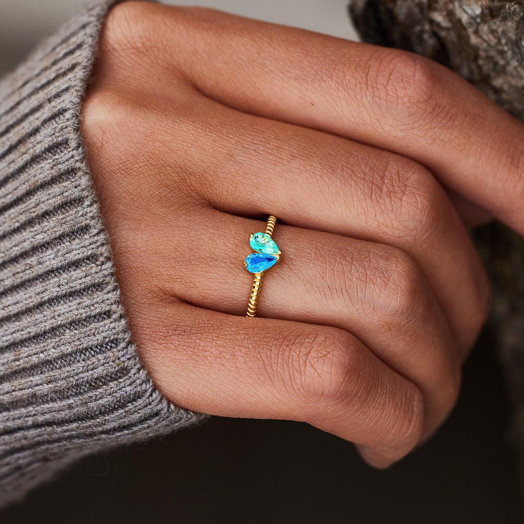 Partners In Love Heart Ring