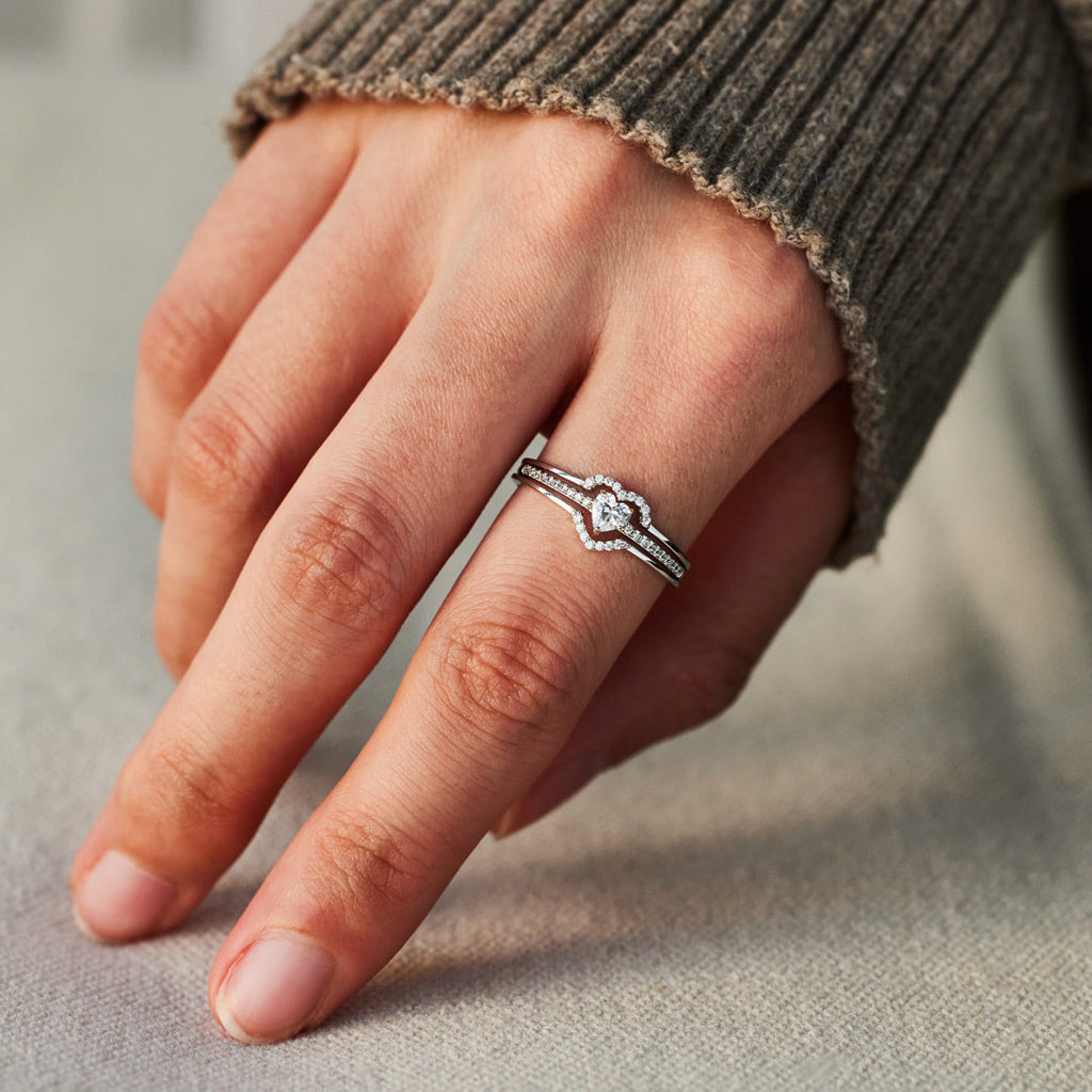 Self Love Layered Heart Ring