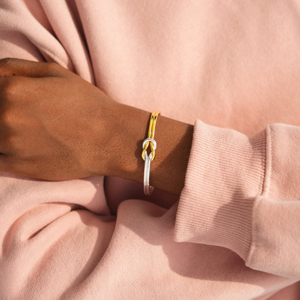 Our Friendship Is A Knot Cuff Bracelet