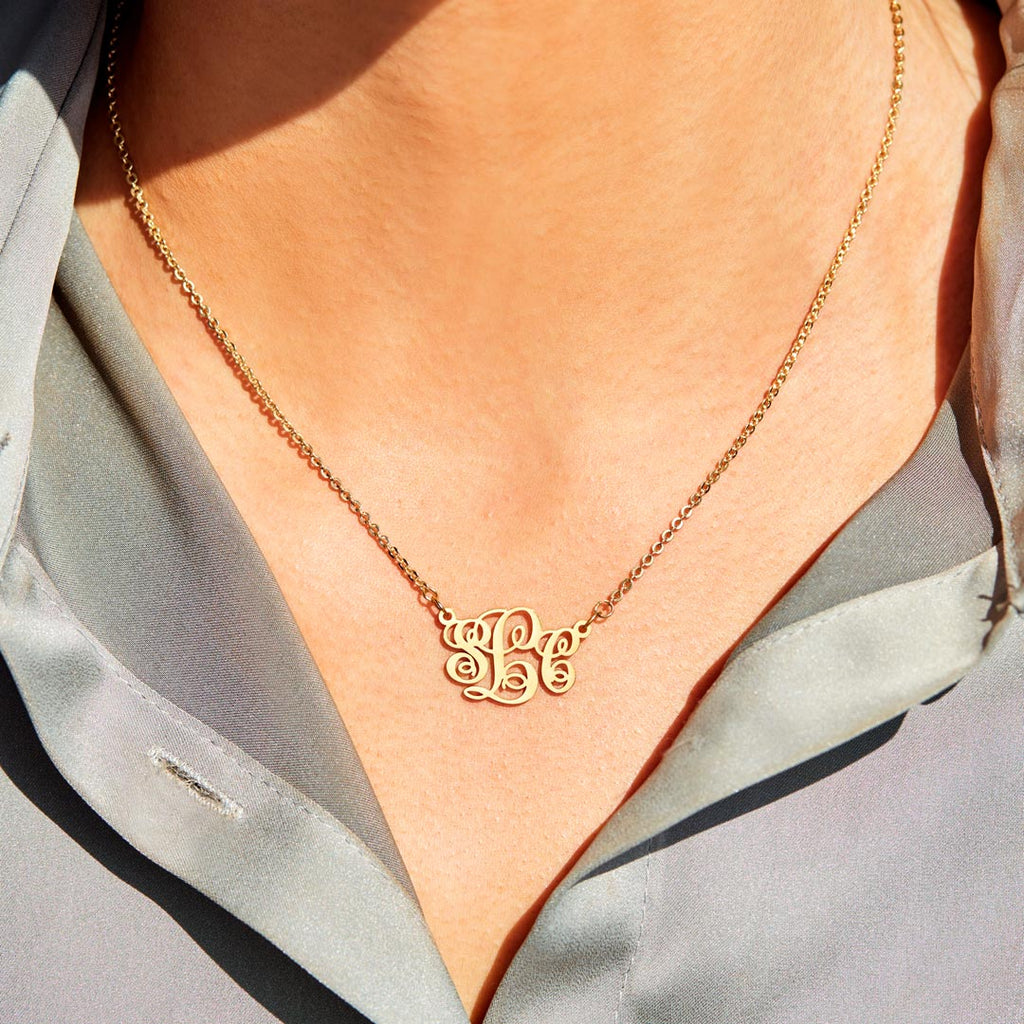 Initials Monogram Necklace