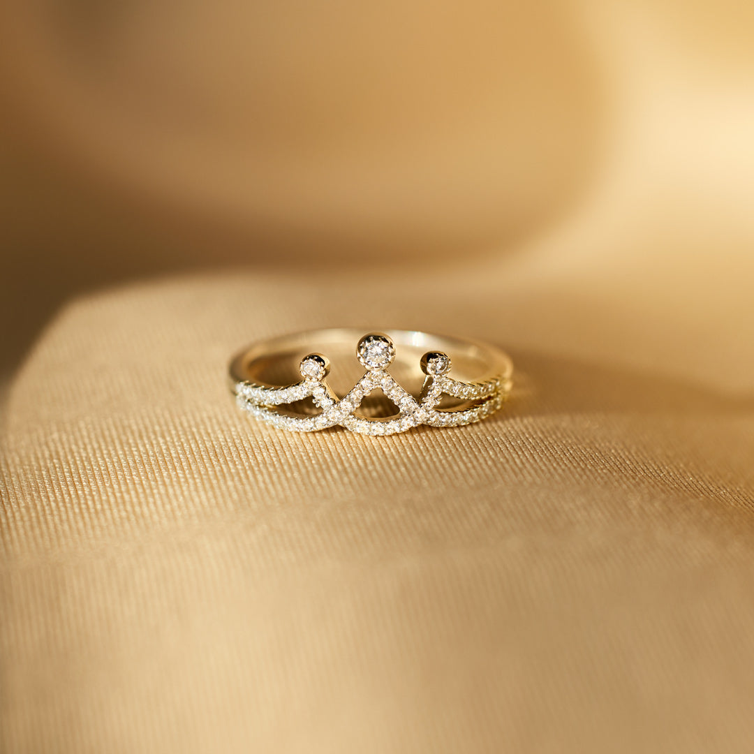 Daughter Straighten Your Crown Minimalist Crown Ring
