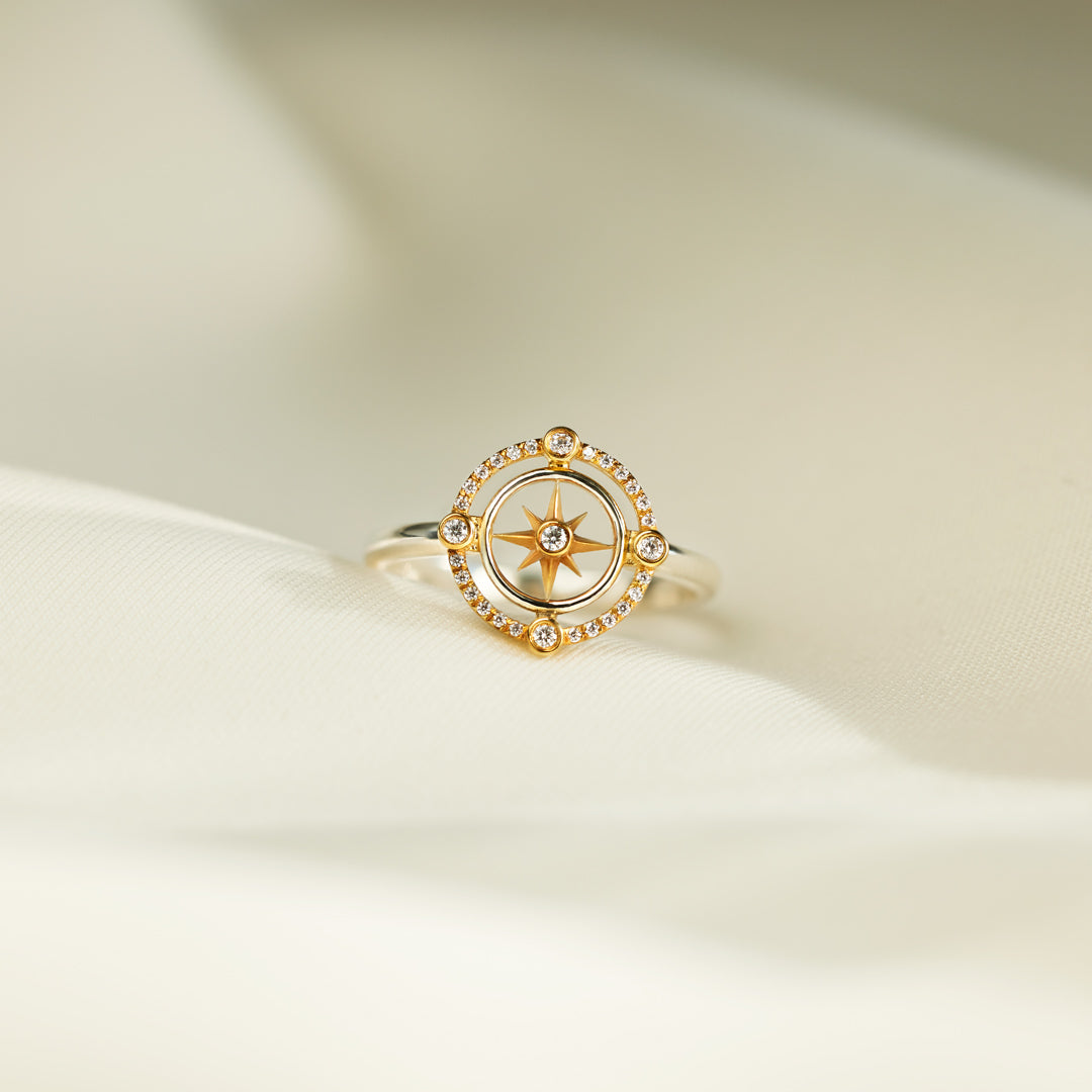 To My Wife Compass Ring