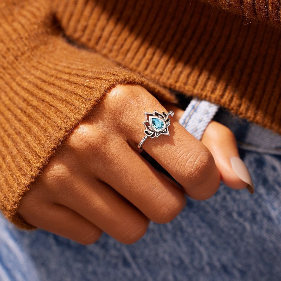 Same Girl Same Name Lotus Ring S925