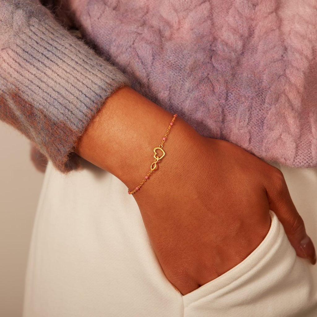 Sisters Forever Infinity Heart Bracelet