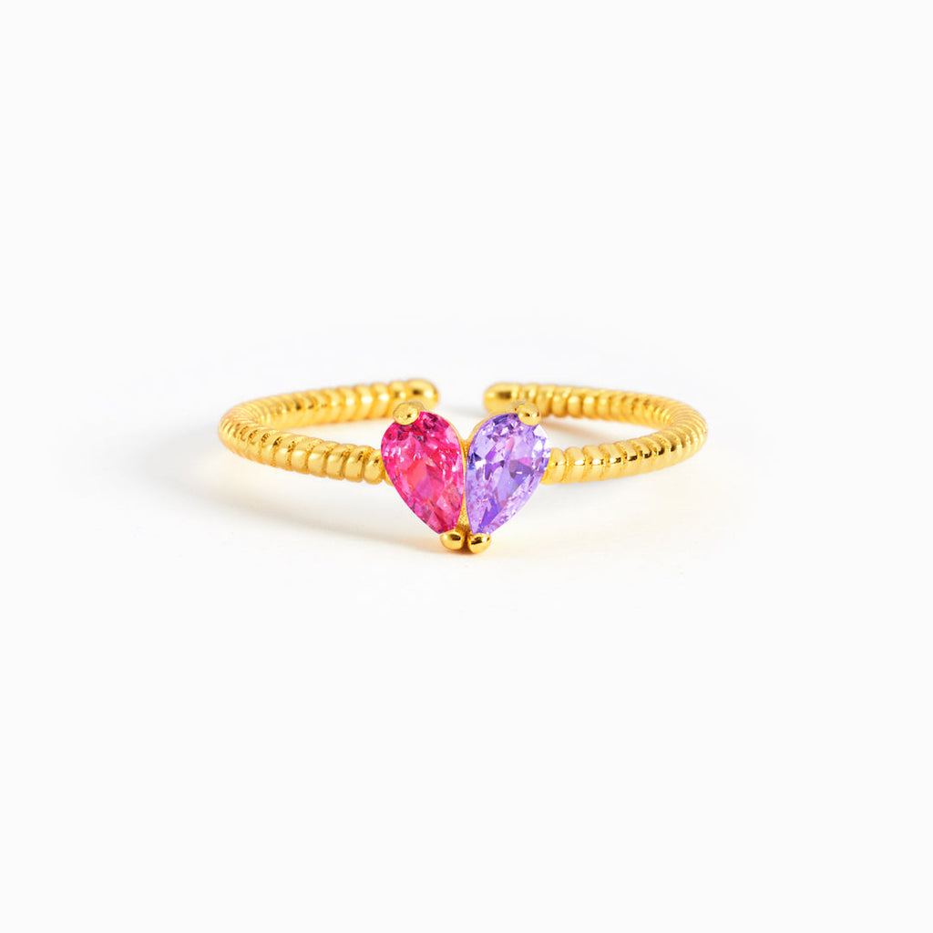 Partners In Love Heart Ring