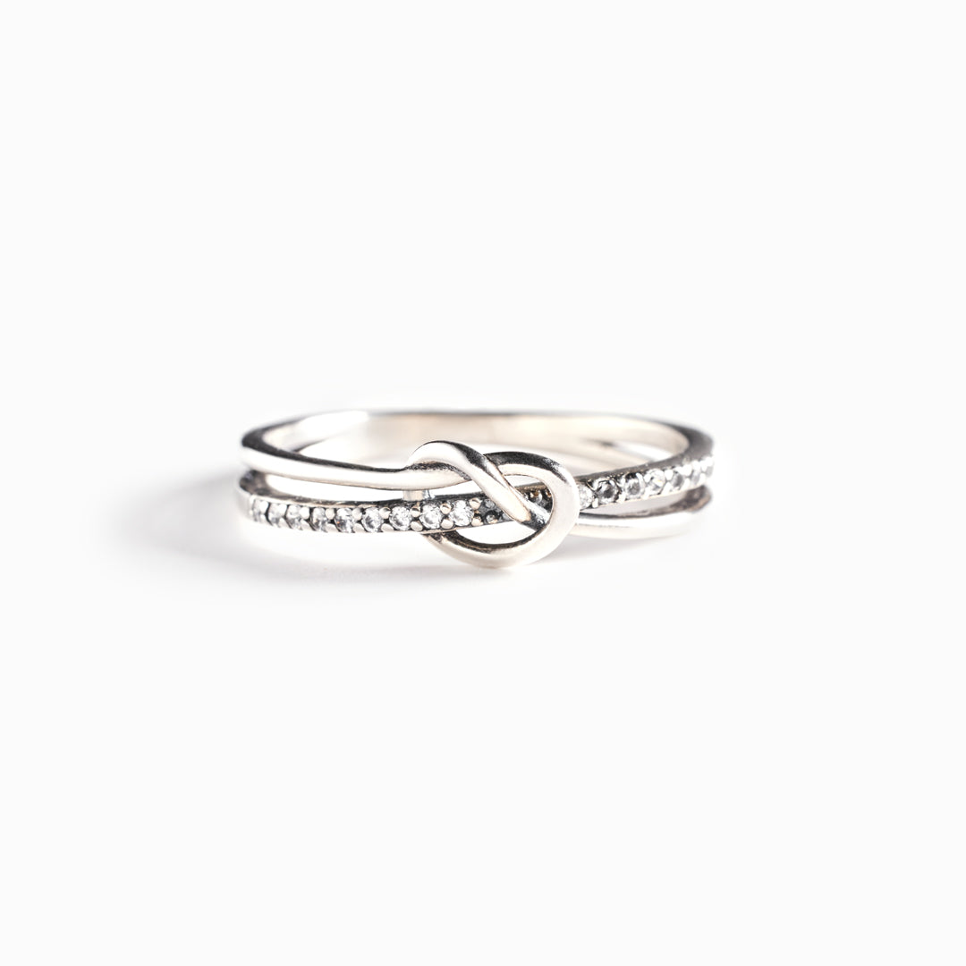 Hardcore Girl Gang Double Band Knot Ring