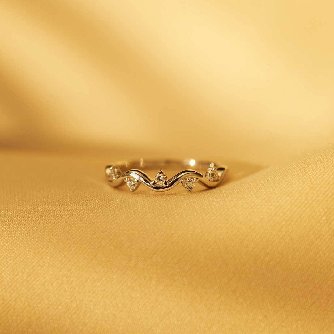 Highs And Lows Wave Ring