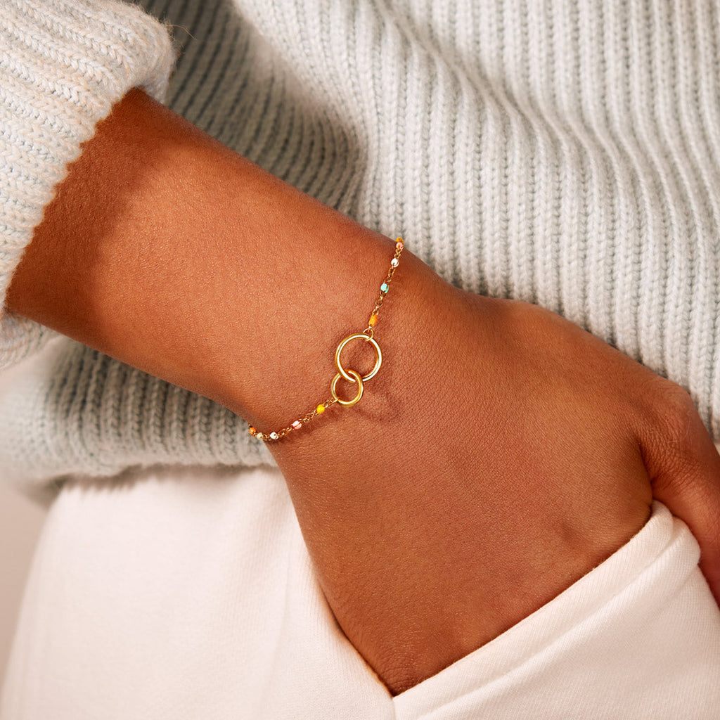 Grandmother&Granddaughter Interlocking Bracelet