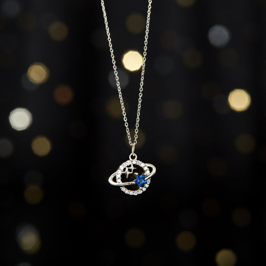 We Found Each Other Planet Necklace