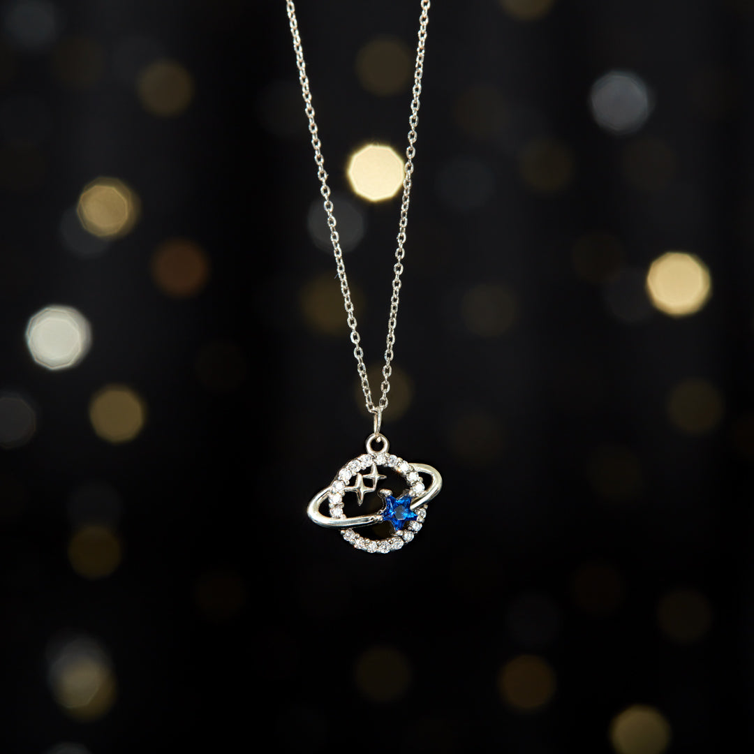 We Found Each Other Planet Necklace