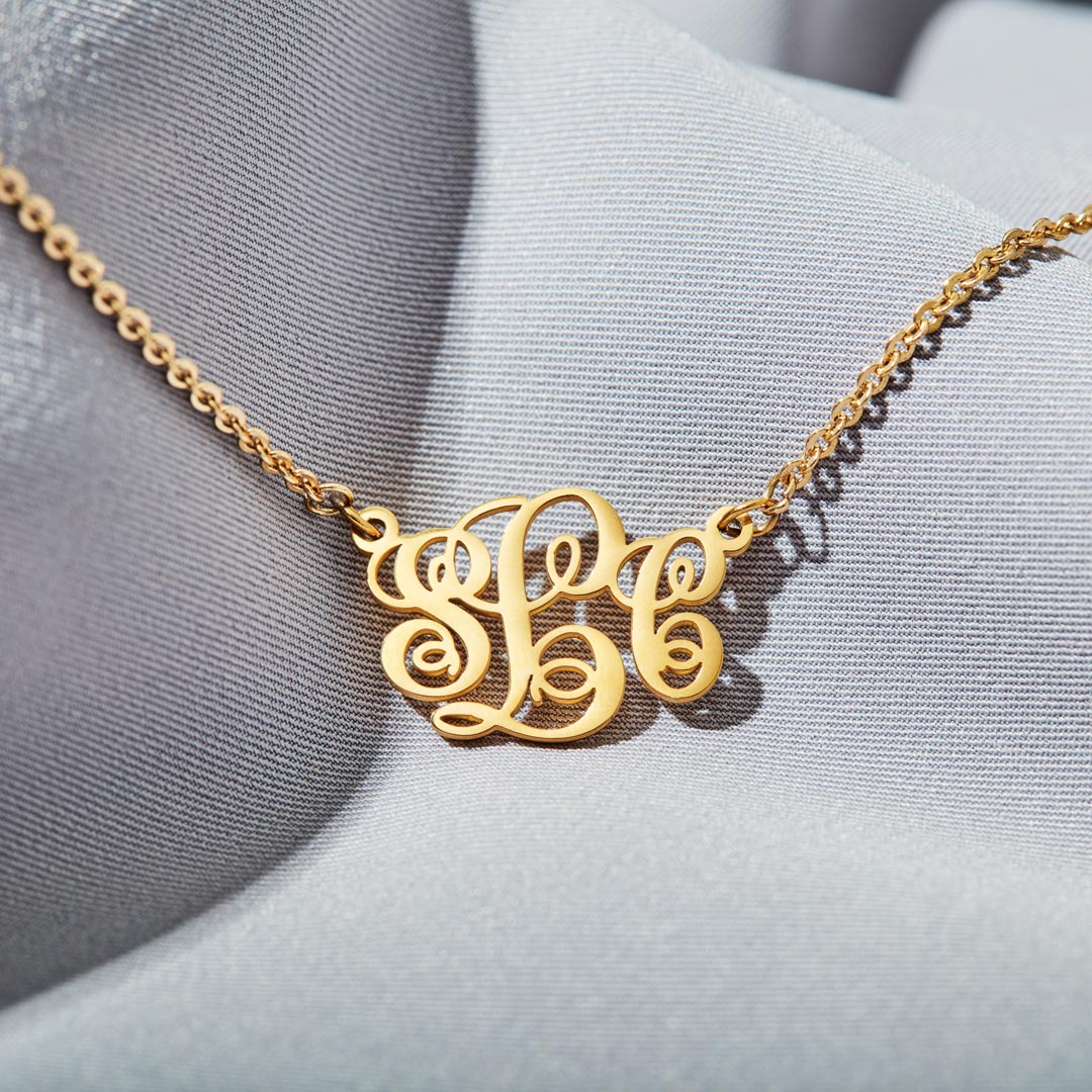 Initials Monogram Necklace
