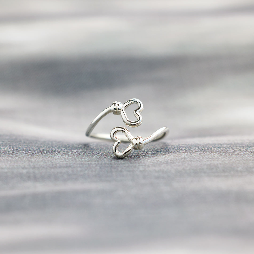 Daughter I Held You Double Heart Ring