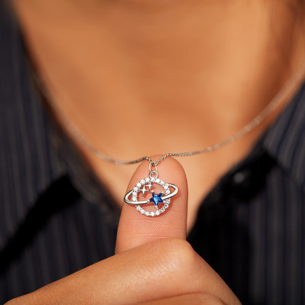 We Found Each Other Planet Necklace