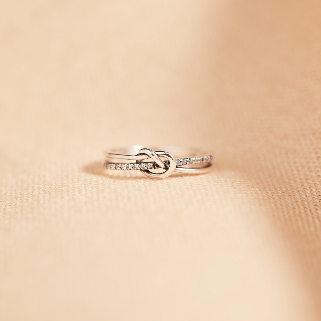 Hardcore Girl Gang Double Band Knot Ring