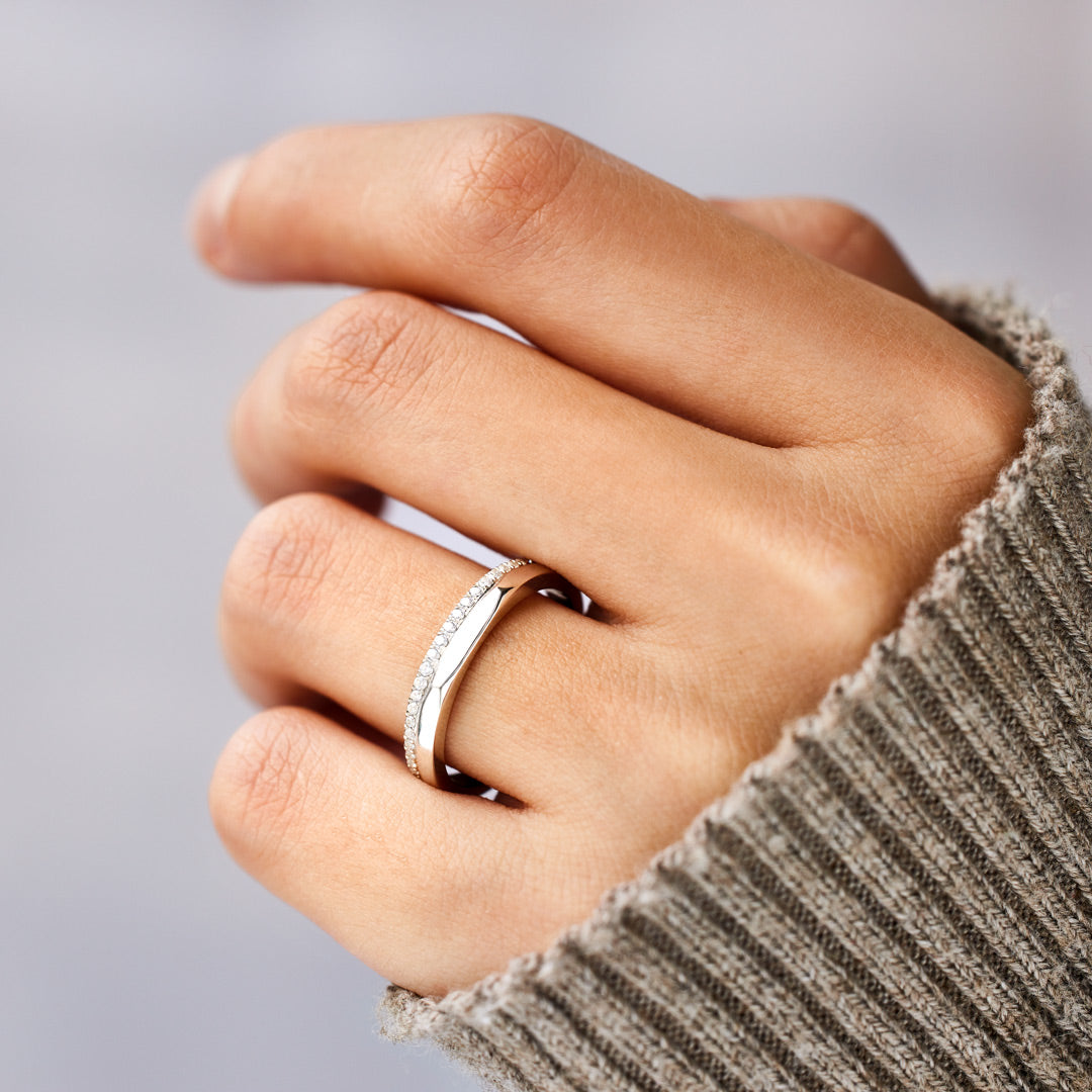 Cherish Your Side Double Band Ring