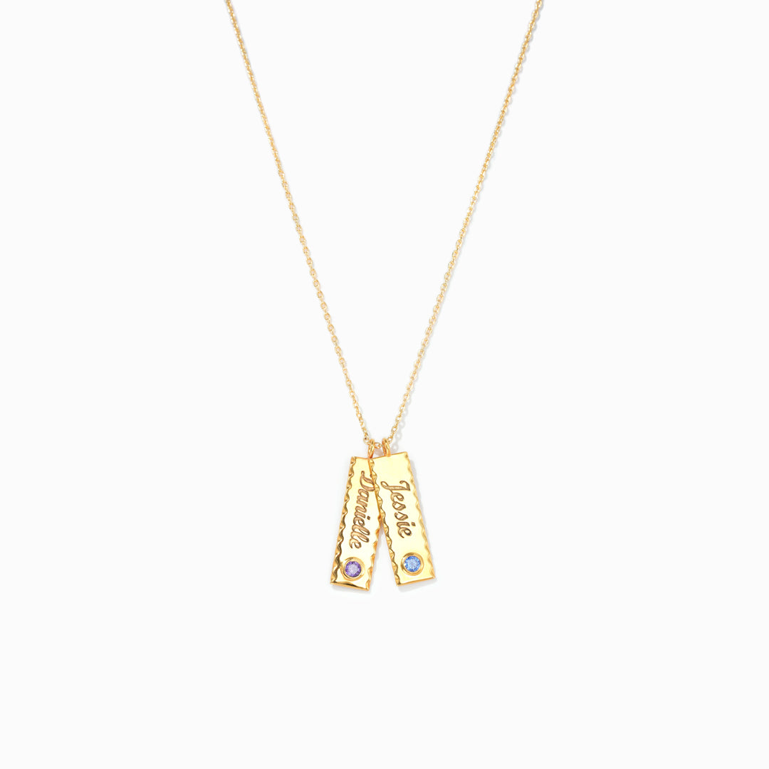 Gifts For Mom-To Our Mom Personalized Bar Necklaces-Mothers Day Gift
