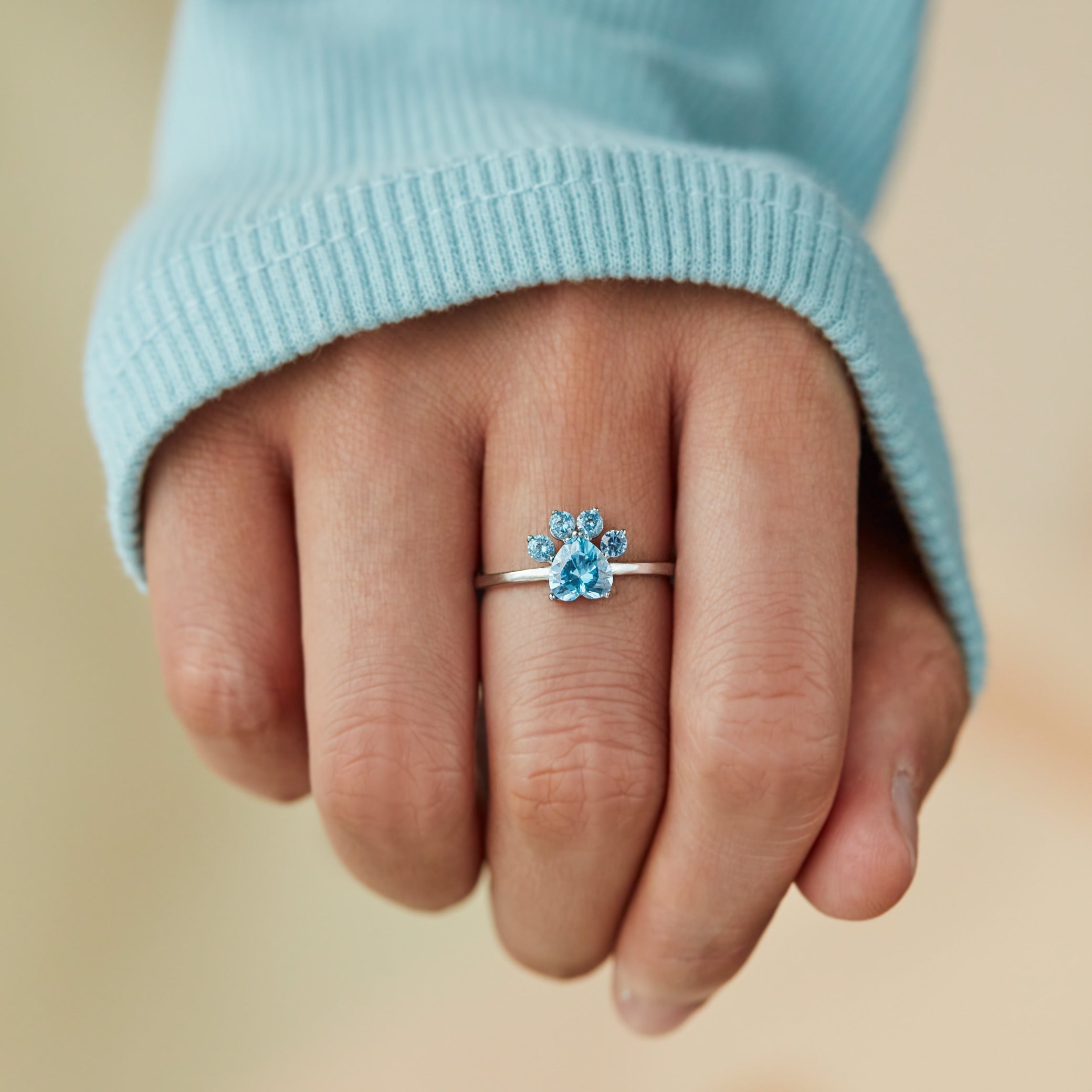 My Dog Loves Me Every Day Dog Paw Ring