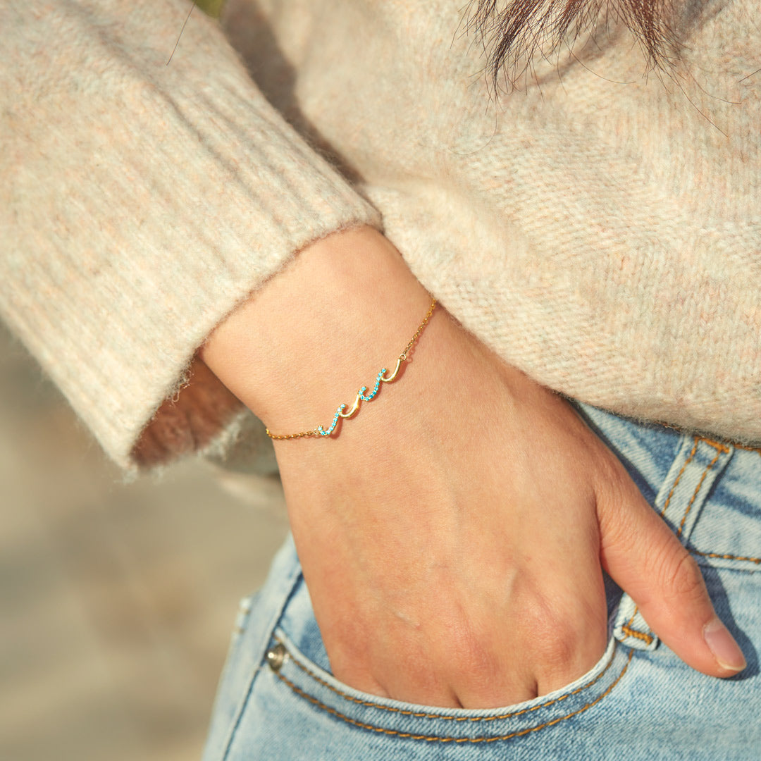 Highs And Lows In Life Triple Wave Bracelet