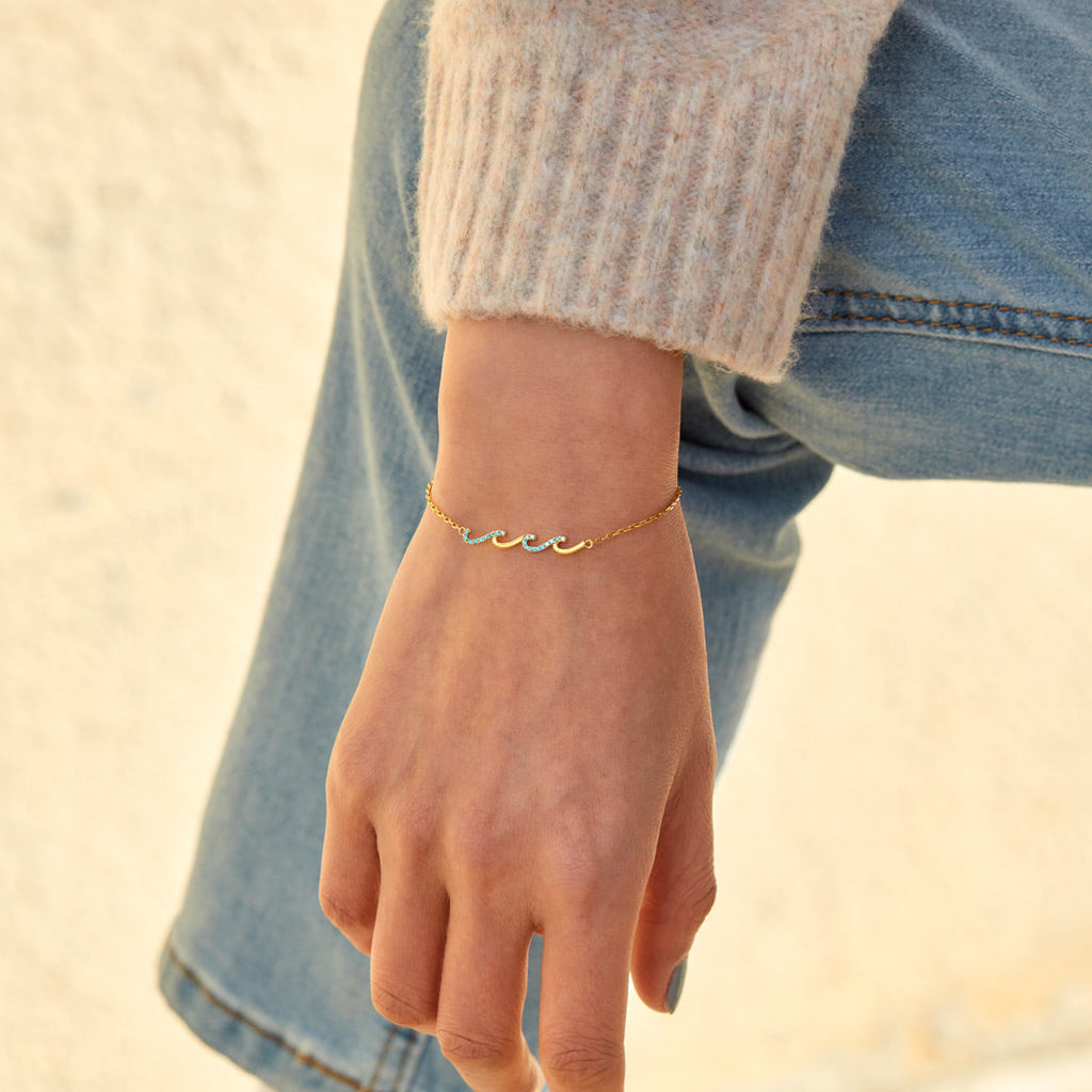 Highs And Lows In Life Triple Wave Bracelet
