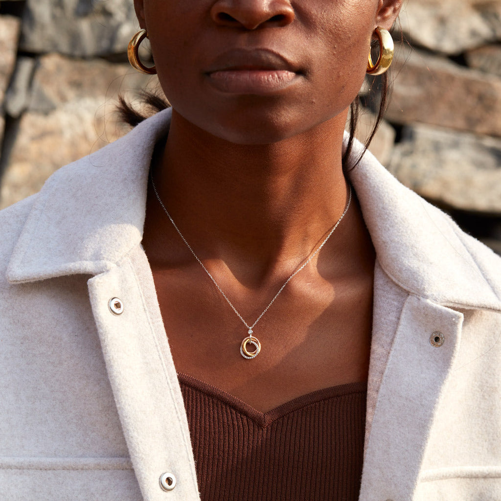 Badass Girl Gang Triple Circle Necklace