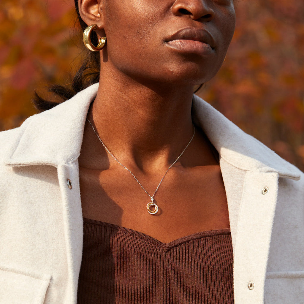 Badass Girl Gang Triple Circle Necklace
