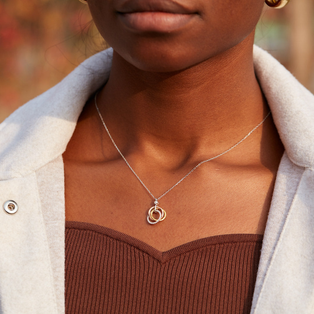 Badass Girl Gang Triple Circle Necklace