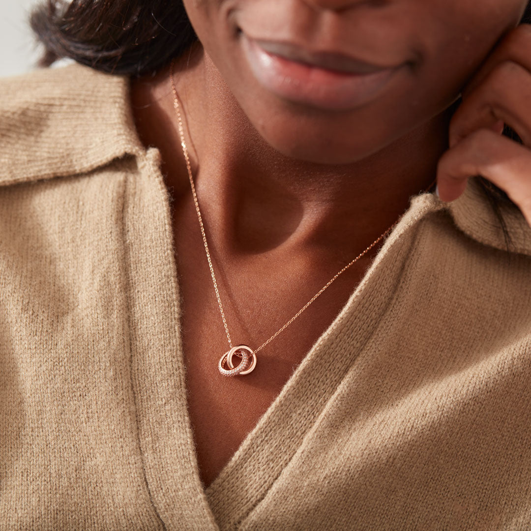 Friendship Necklace Silver / Rose Gold