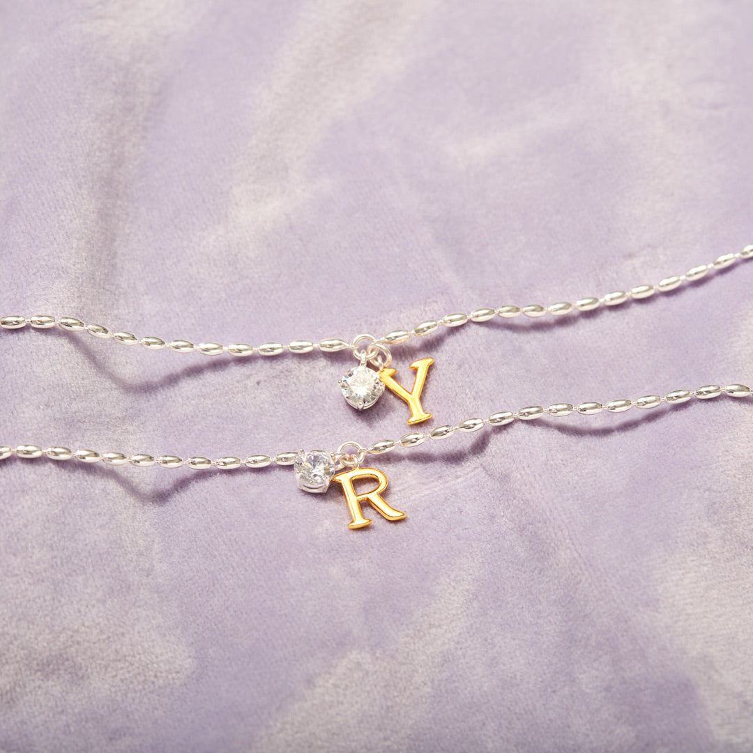 Personalized Initial Eternity Bracelet