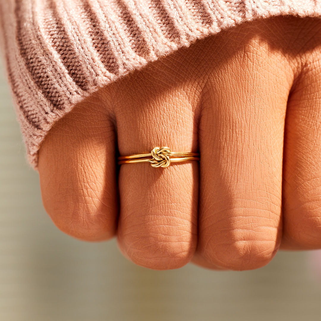 Mother & Daughter Double Knot Ring