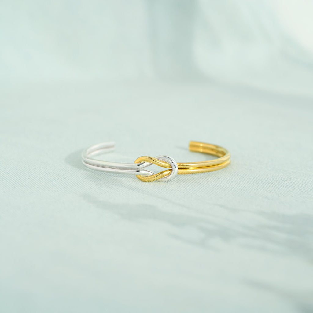 Our Friendship Is A Knot Cuff Bracelet