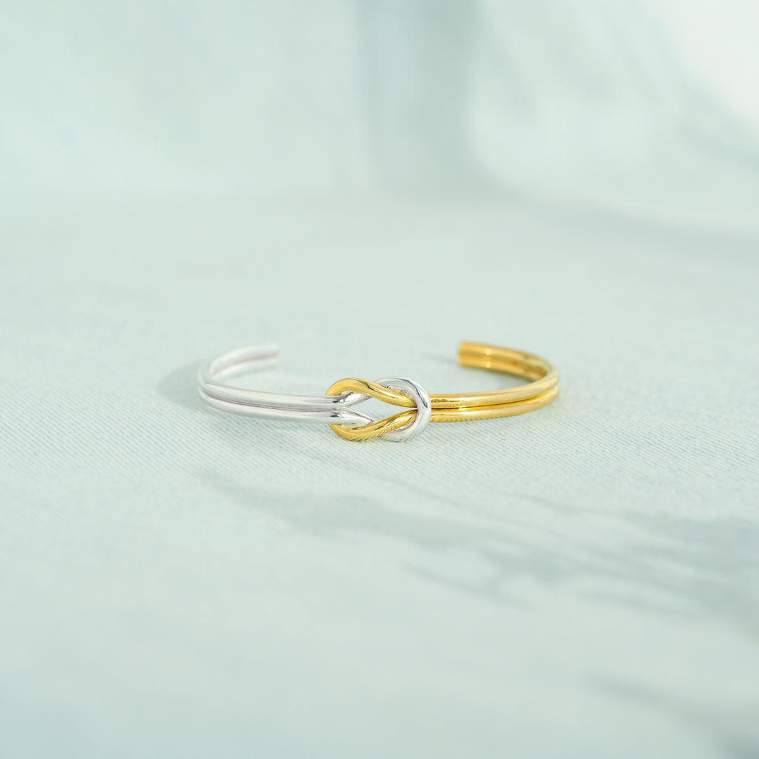 Our Friendship Is A Knot Cuff Bracelet