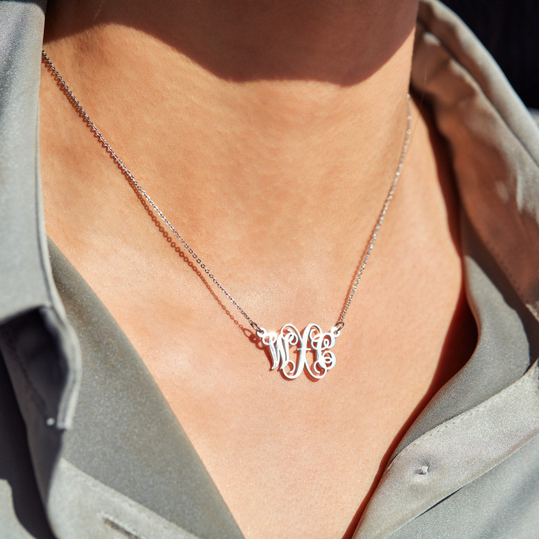 Initials Monogram Necklace