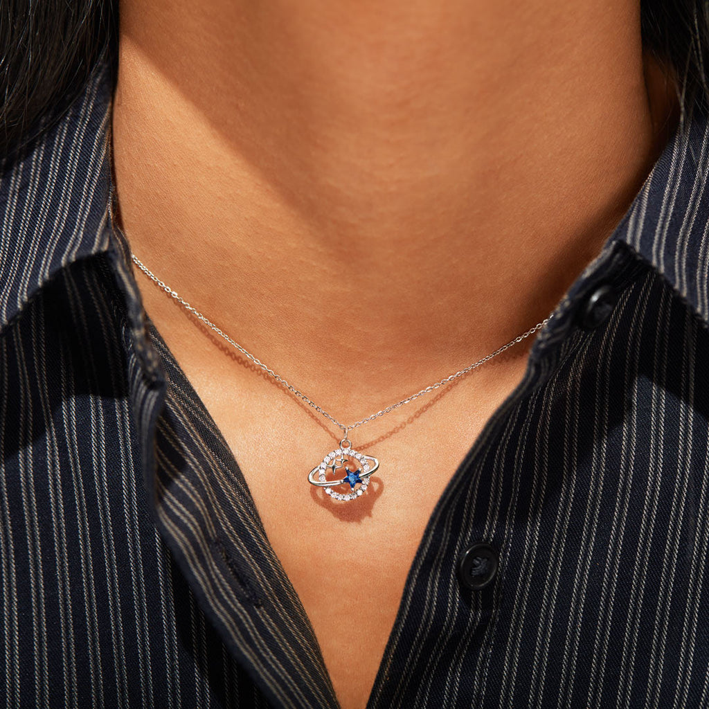 We Found Each Other Planet Necklace