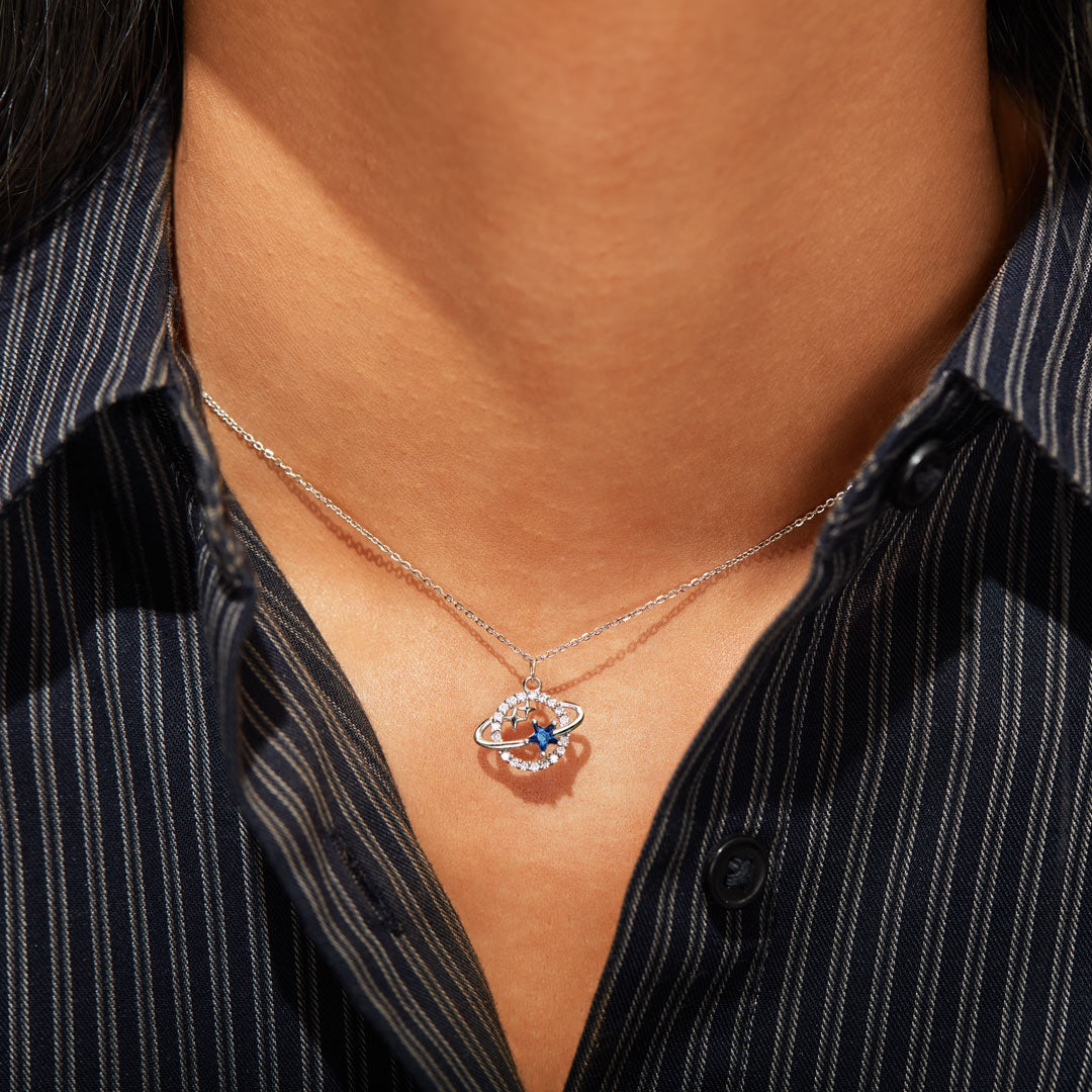 We Found Each Other Planet Necklace