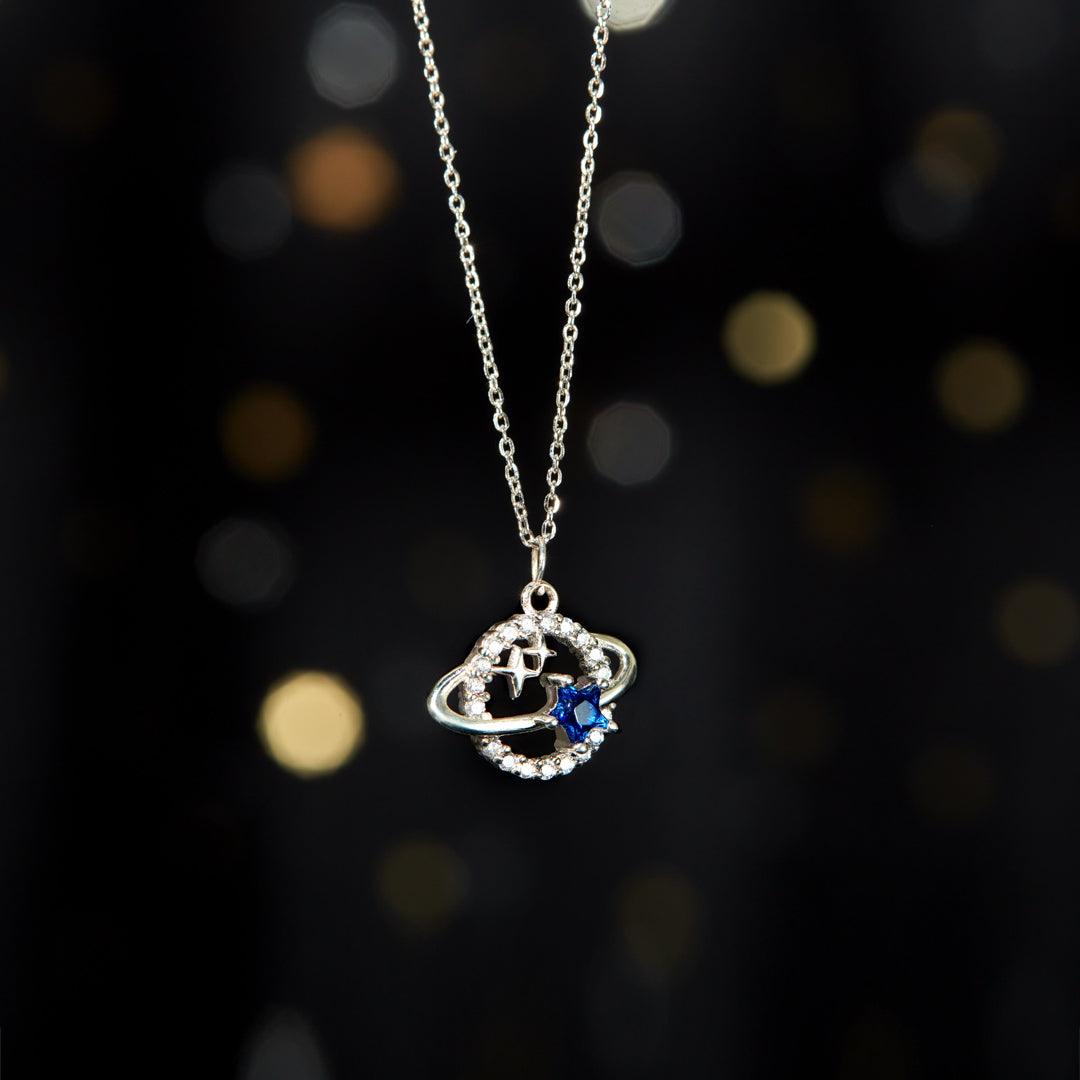 We Found Each Other Planet Necklace