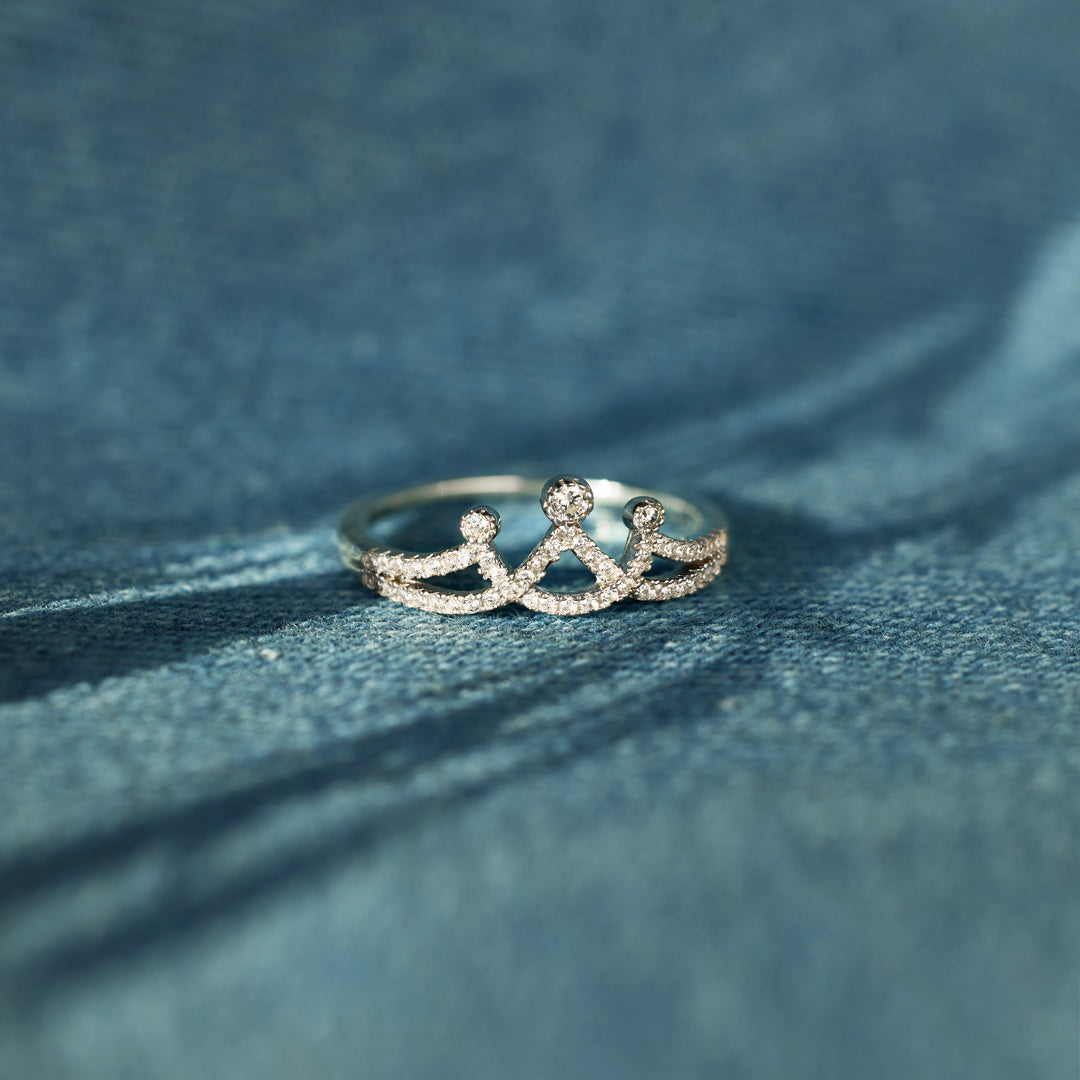 Daughter Straighten Your Crown Minimalist Crown Ring