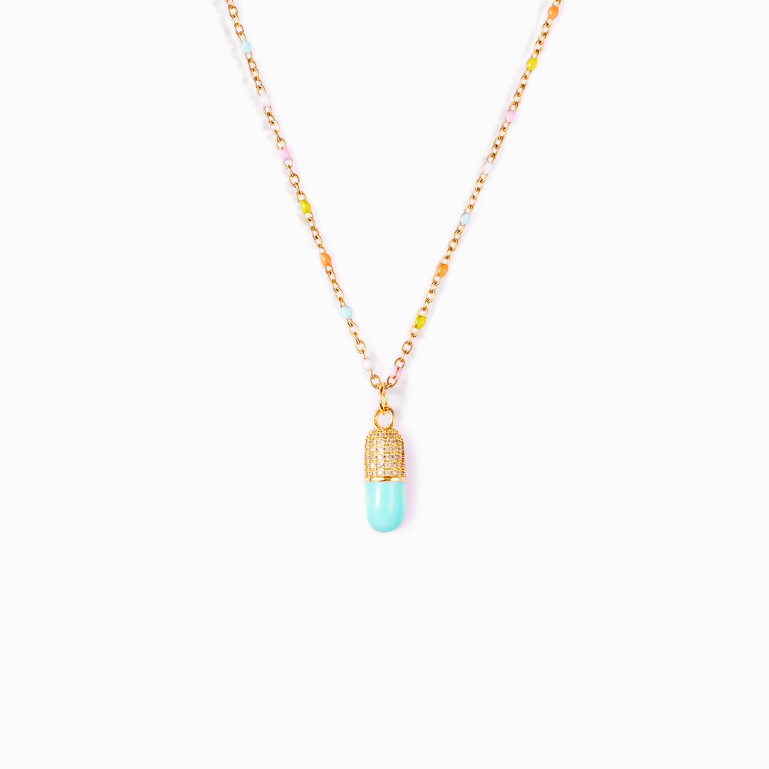 The Storm Will Pass Happy Pill Necklace