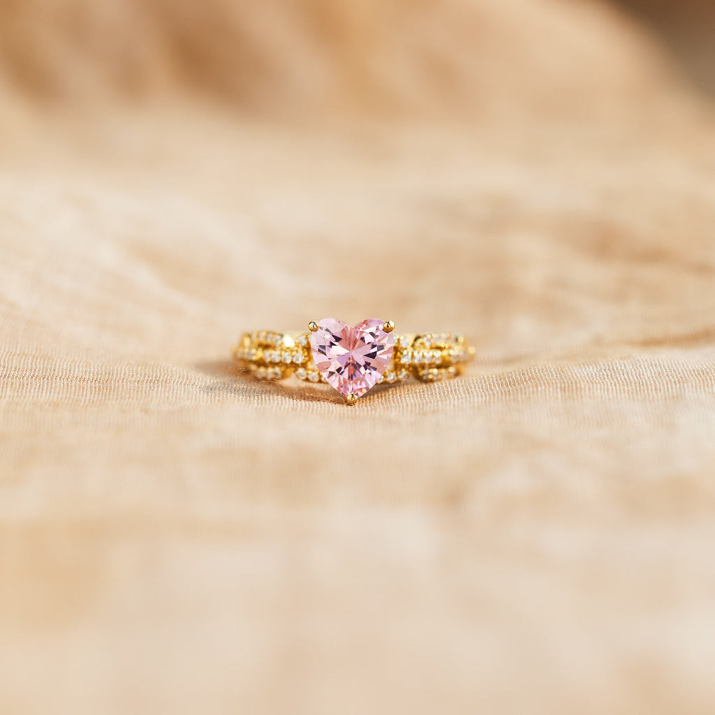 For Granddaughter Heart And Link Ring