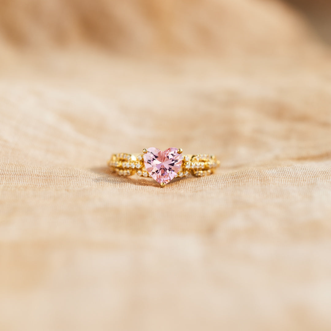 For Granddaughter Heart And Link Ring