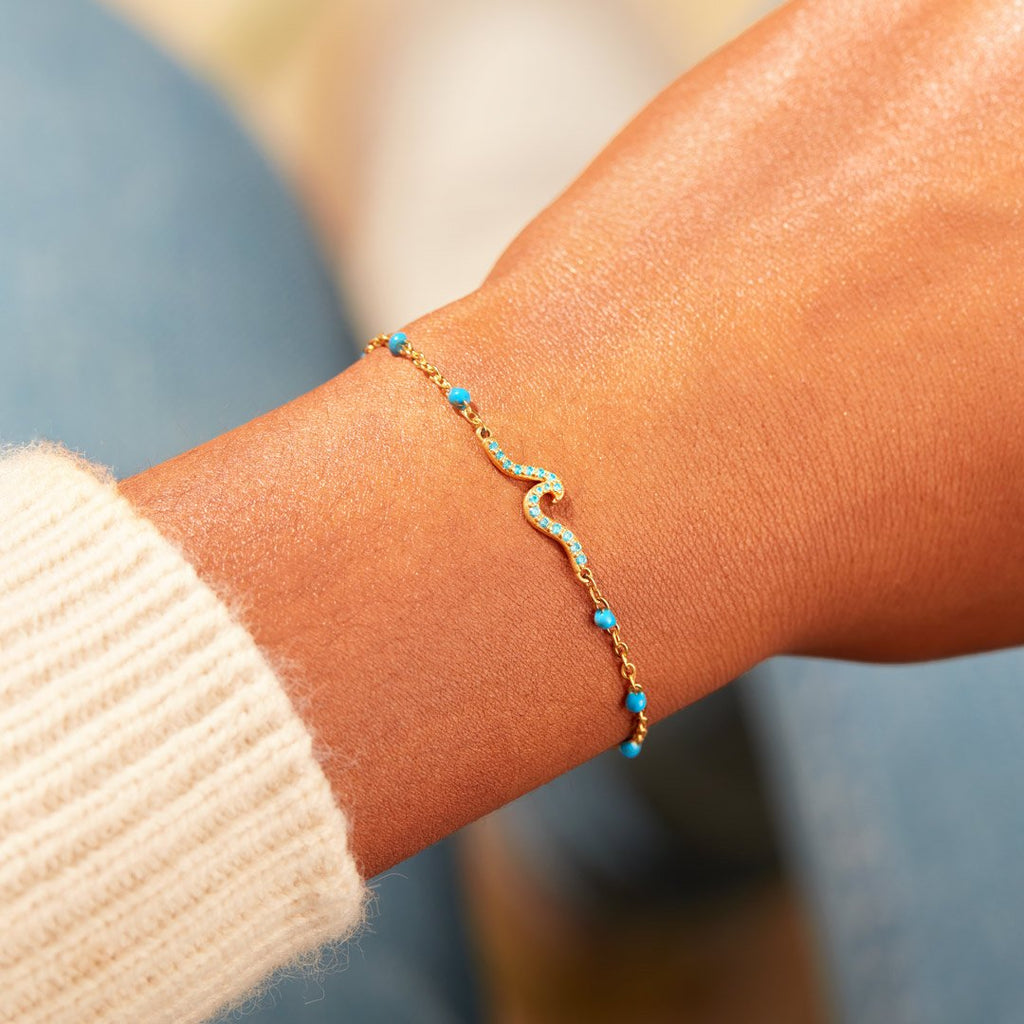 Life Is A Beach Waves Bracelet
