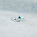 Storyjewellery Evil Eye Ring, Italian Horn Ring
