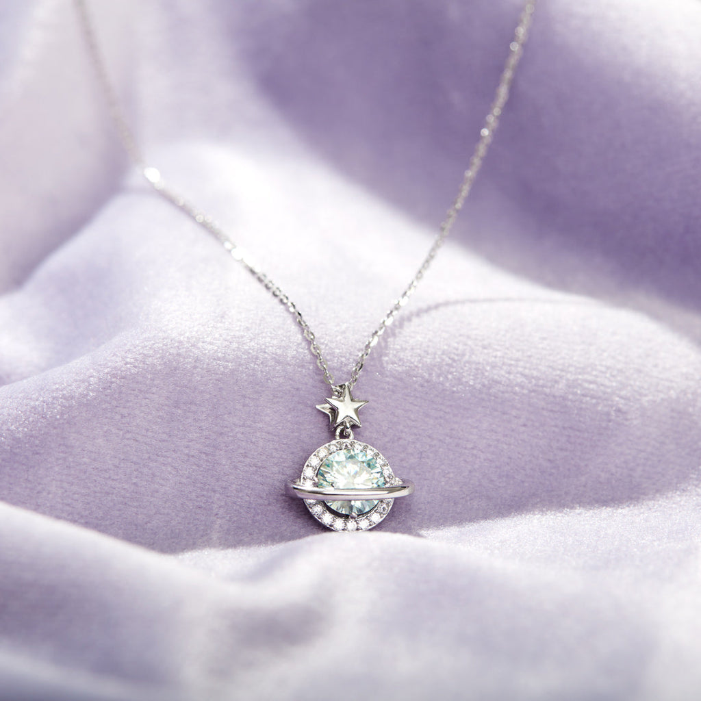 One Of A Kind Friendship Star&Planet Necklace