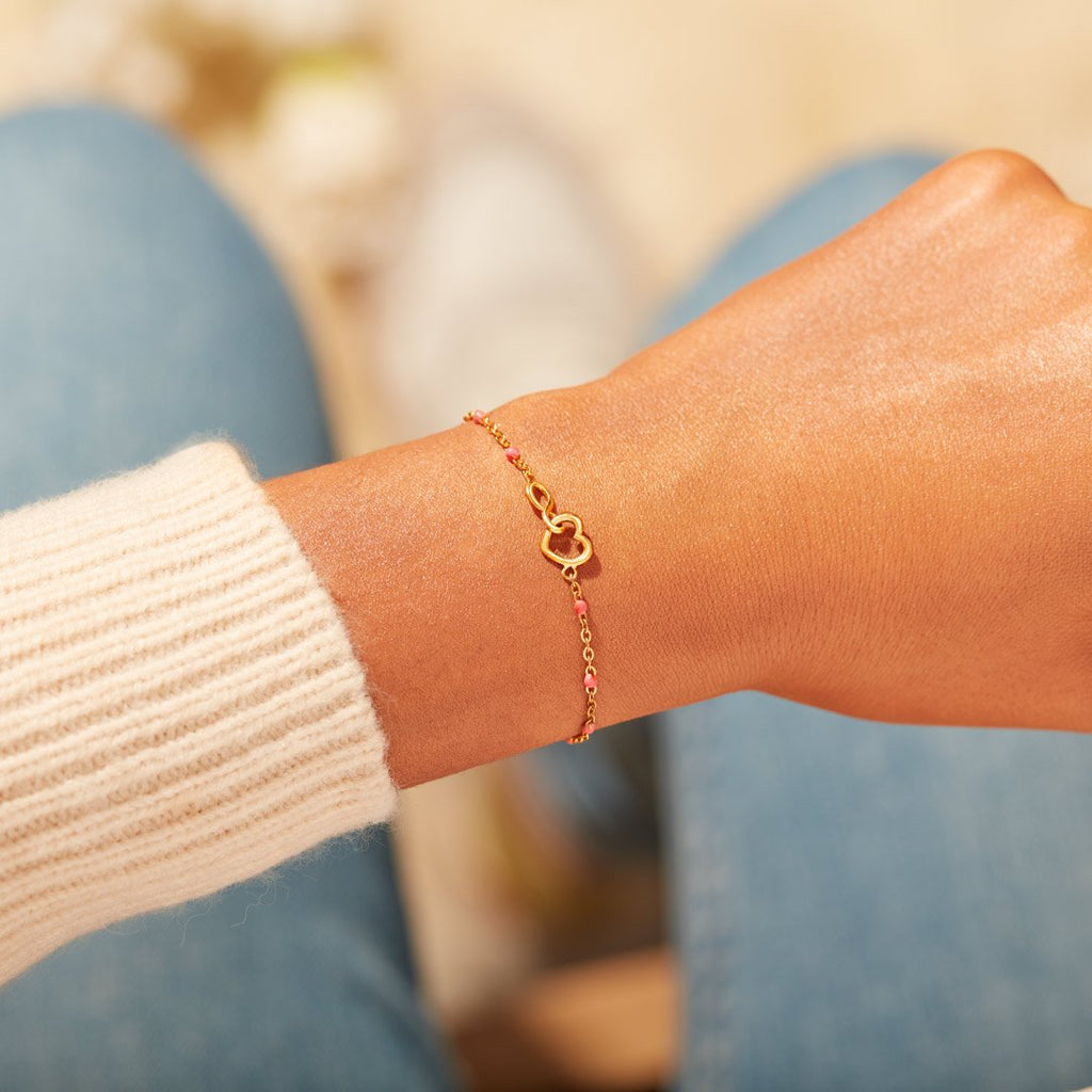 Sisters Forever Infinity Heart Bracelet