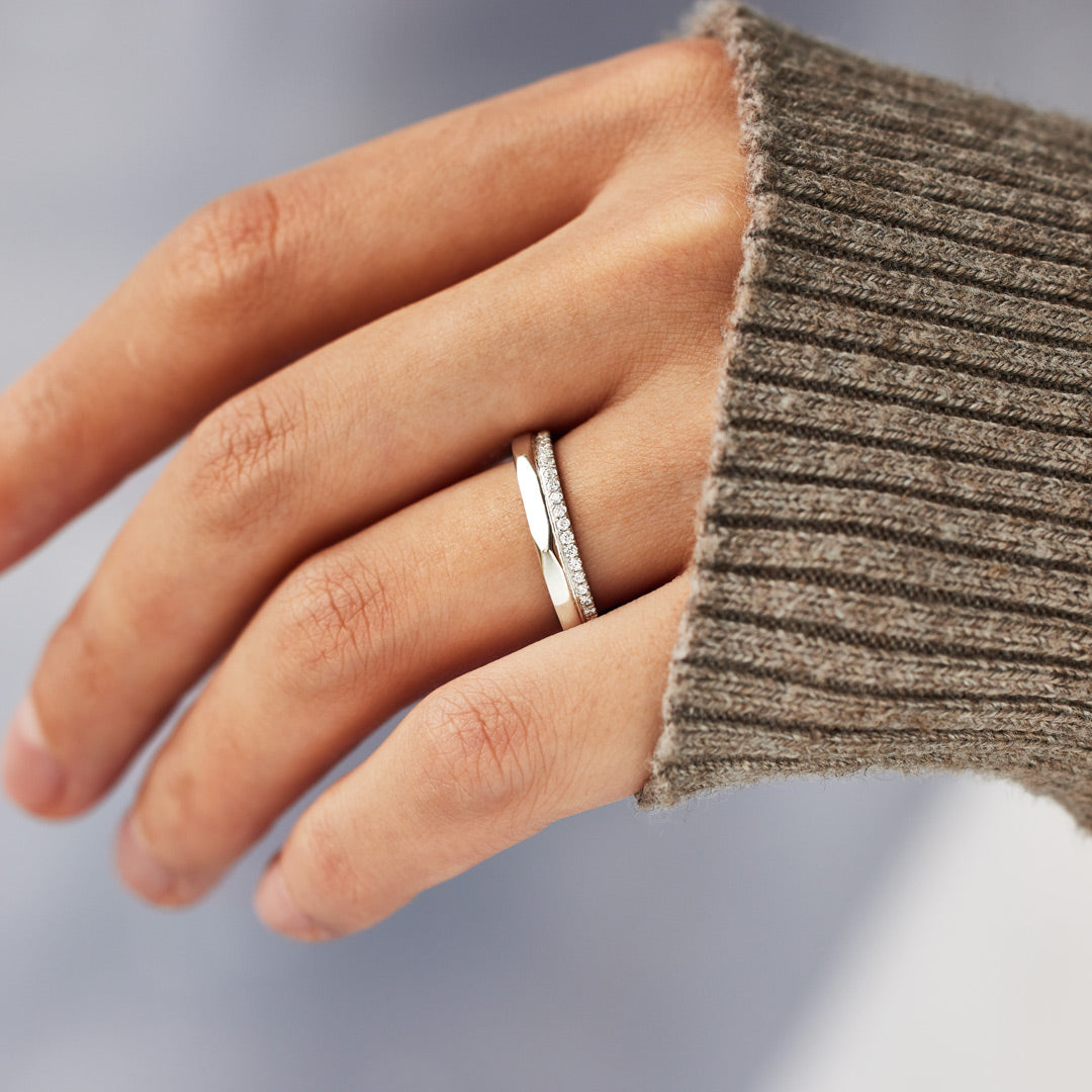 Cherish Your Side Double Band Ring